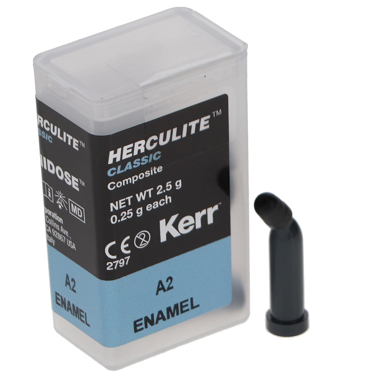 Kerr Dental 33115 Herculite Classic Unidose Compules Enamel A2 0.25 Gm 20/Pk Kerr Dental 33115 Herculite Classic Unidose Compules Enamel A2 0.25 Gm 20/Pk